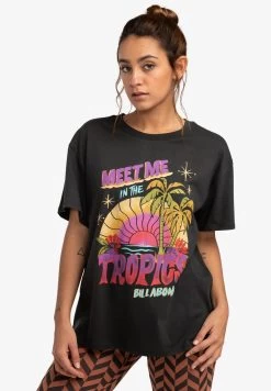 Billabong MEET ME IN THE TROPICS - T-Shirt Print - Off Black -Billabong 359bad419d964f3aaa47a73305332092 1