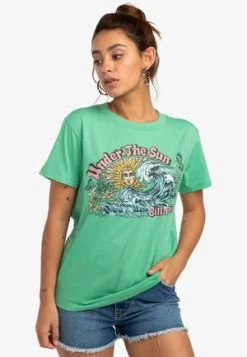 Billabong MEET ME IN THE TROPICS - T-Shirt Print - Off Black -Billabong 50e5ccf77da54f02a3db6286c00cac37