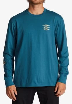 Billabong THROW BACK - LONGSLEEVE - Langarmshirt - Blue Lagoon -Billabong 899a41552e35471f980e184bd8827942 1