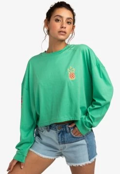 Billabong BEACH BOYFRIEND CROP - Langarmshirt - Sweet Grass