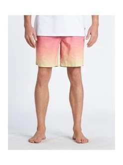 Billabong Badeshorts "All Day Fade Pro" In Pink/ Orange/ Gelb