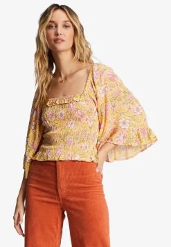 Billabong BE MY BABE À MANCHES CLOCHE - Bluse - Golden Peach -Billabong c6830f742df14fd49ae73e8046ac336f 1