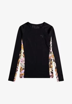 Billabong SURF CAPSULE MANCHES LONGUES - Bikini-Top - Black Pebble